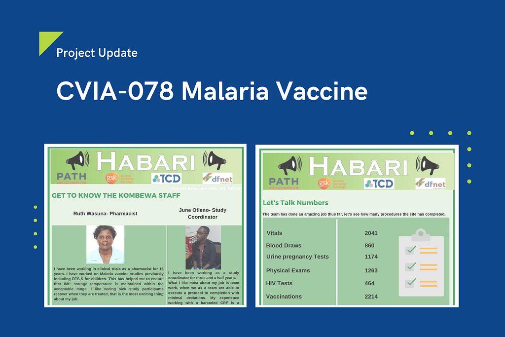 Project Update - Malaria Vaccine
